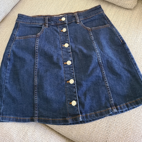 Mango Denim Mini Skirt - Picture 2 of 4